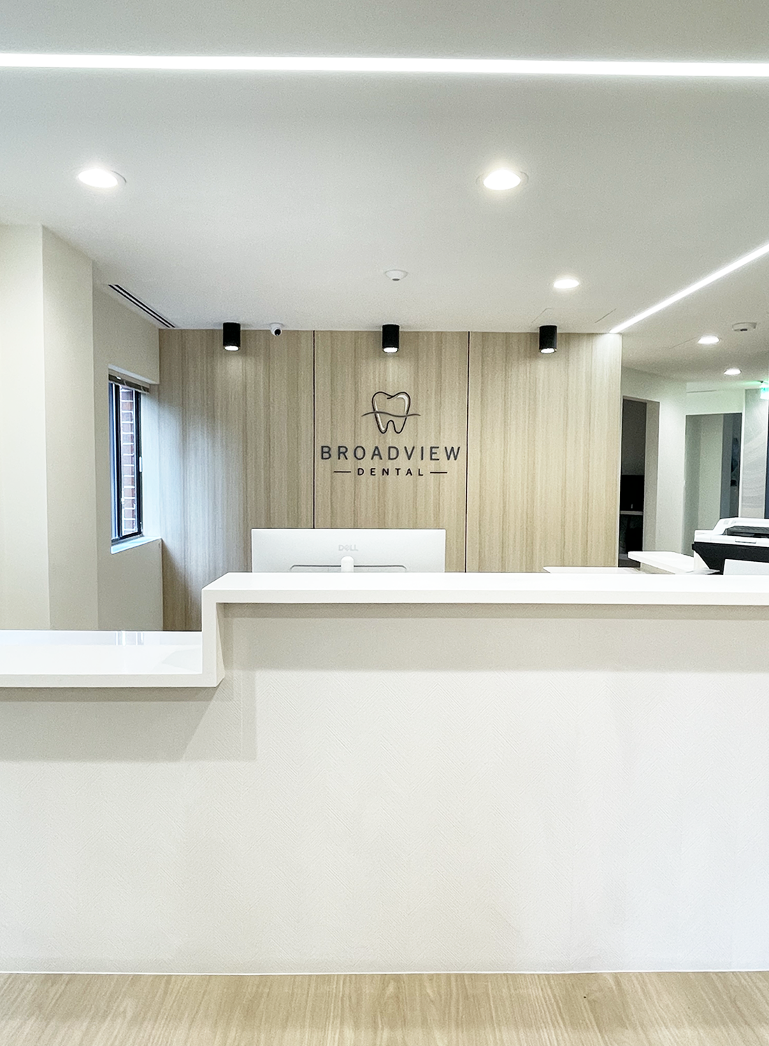 Broadview Dental front office and waiting area