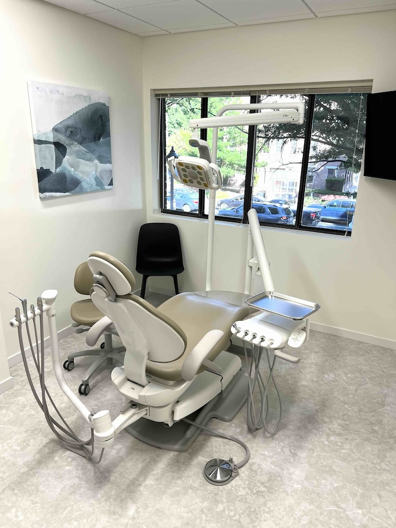 Broadview Dental operatory with modern dental chair and natural light