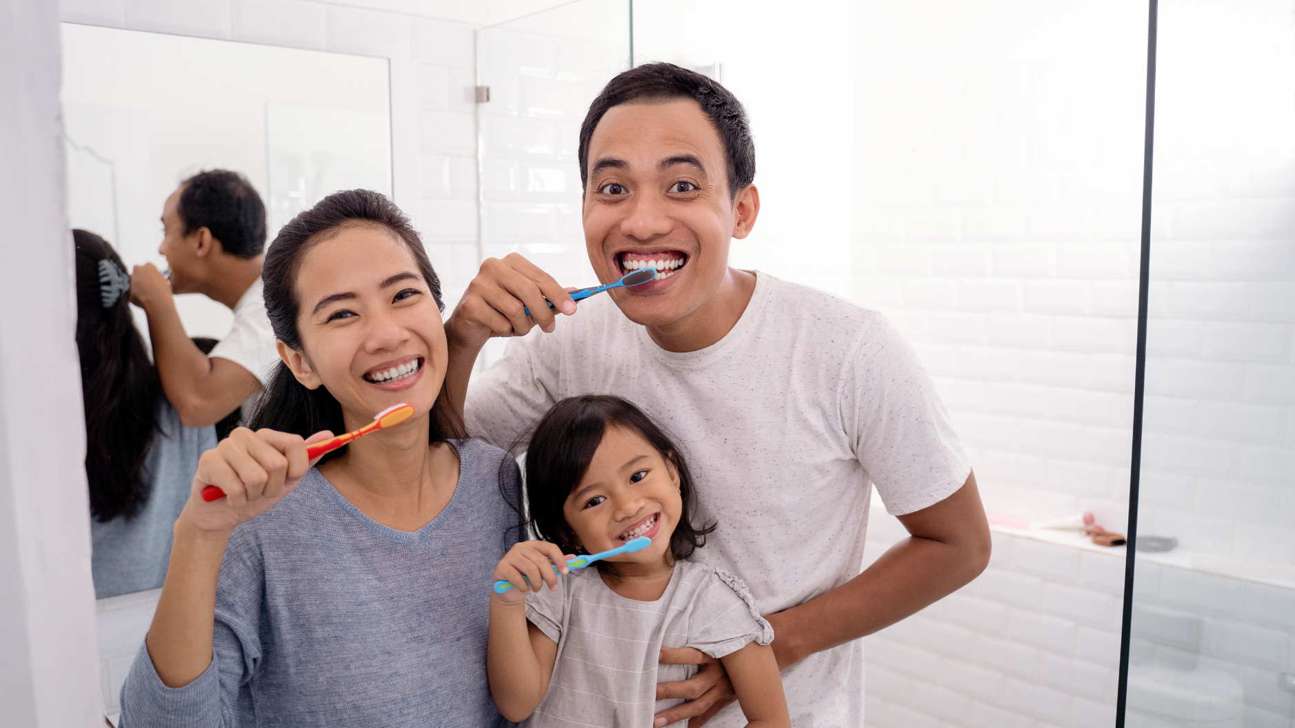 A welcoming family dental visit in a bright, comfortable setting.